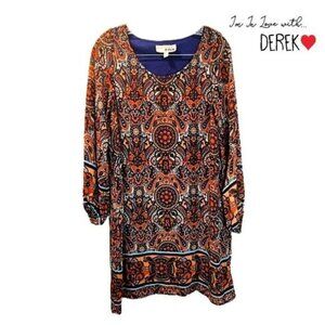 im in Love with Derek‎ Women Summer Tunic Dress Casual Loose Flowy Swing shift